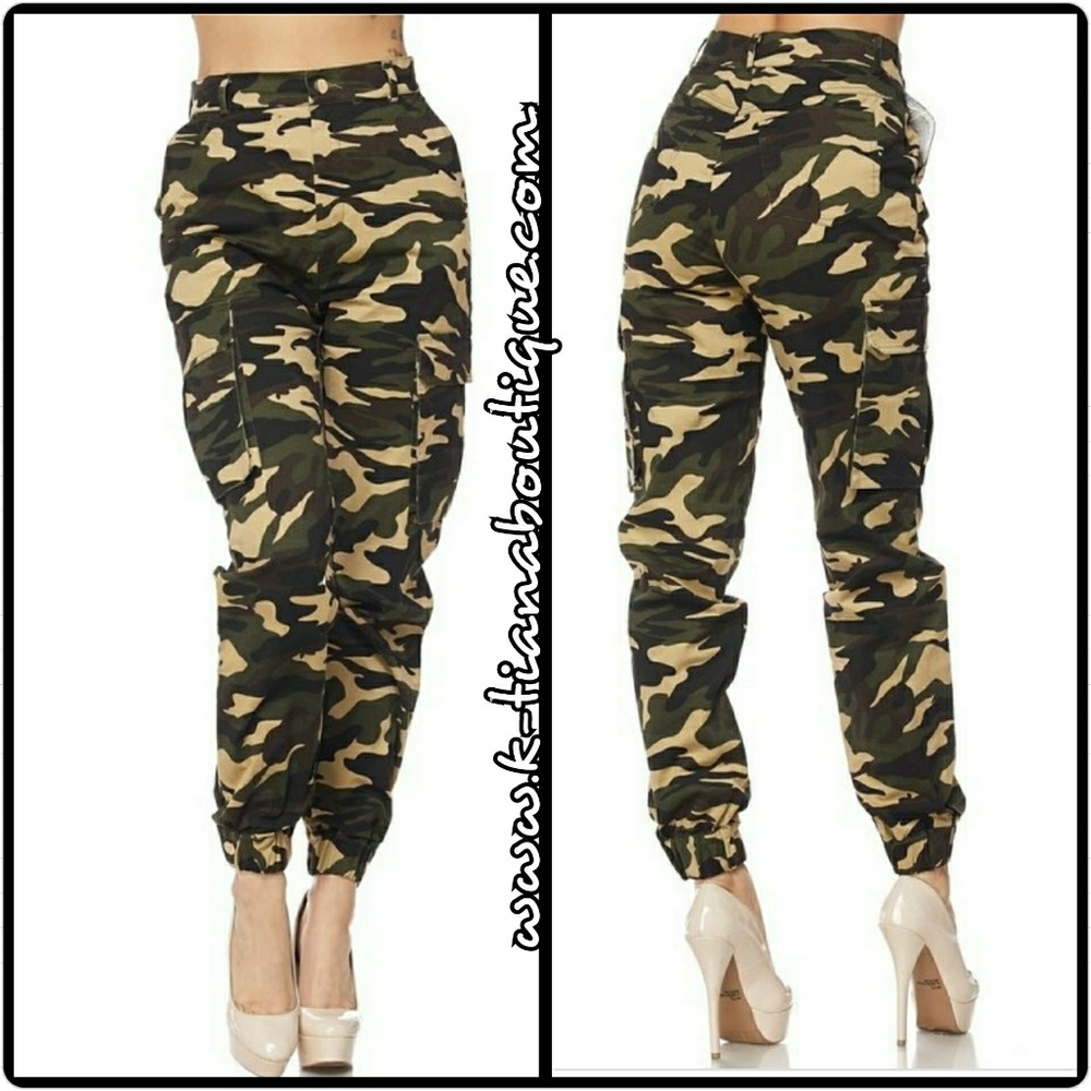 'Ready for War' Camo Cargo Pants